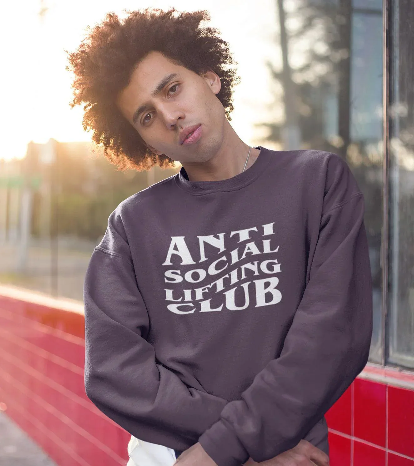Men's Anti social sweatshirt - Image 5