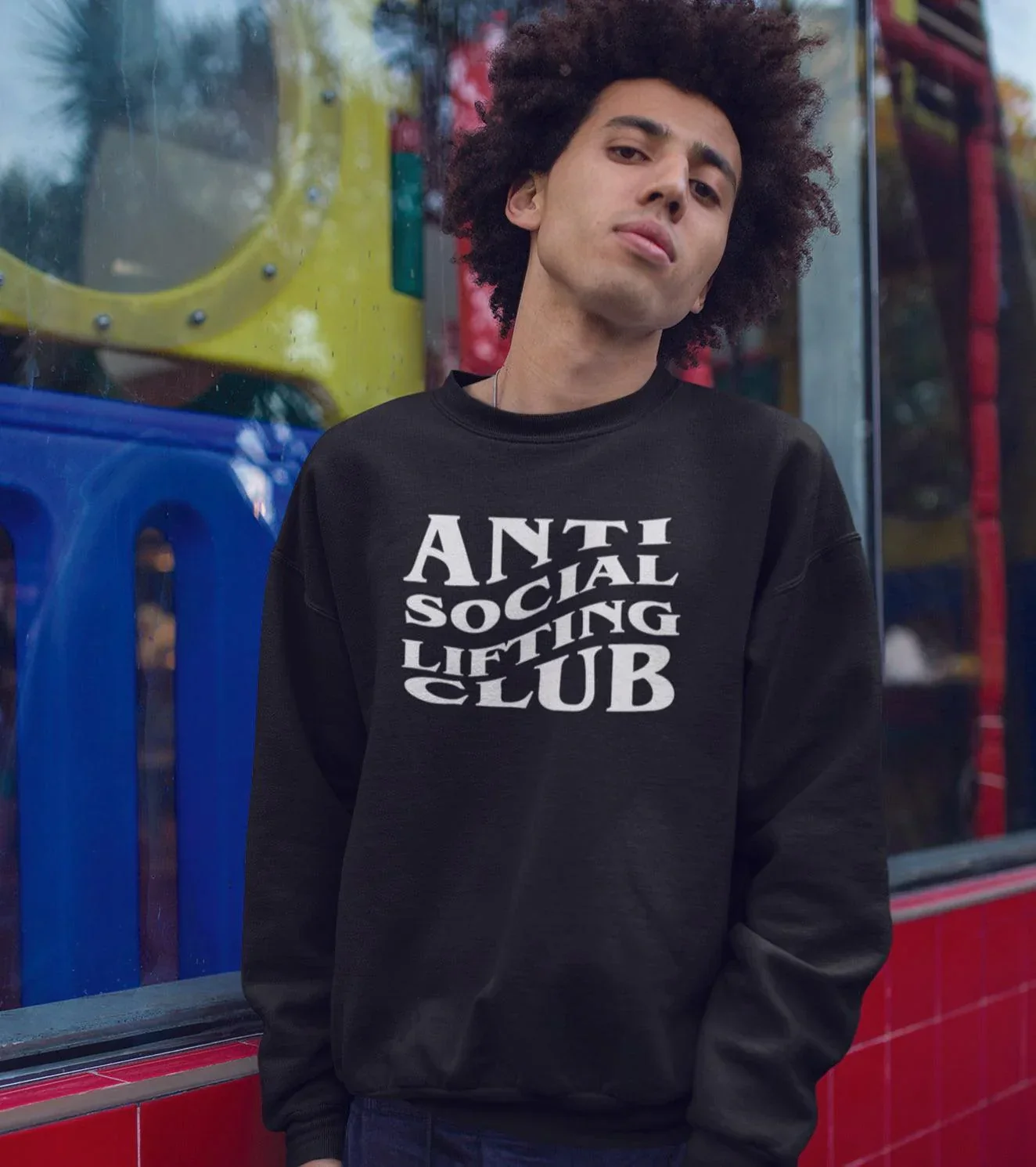 Men's Anti social sweatshirt - Image 7