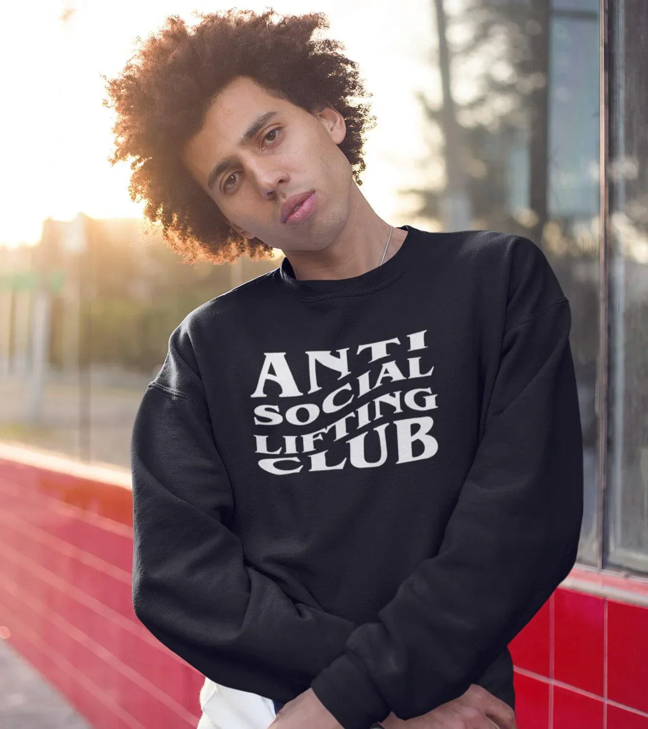 Men's Anti social sweatshirt - Image 9