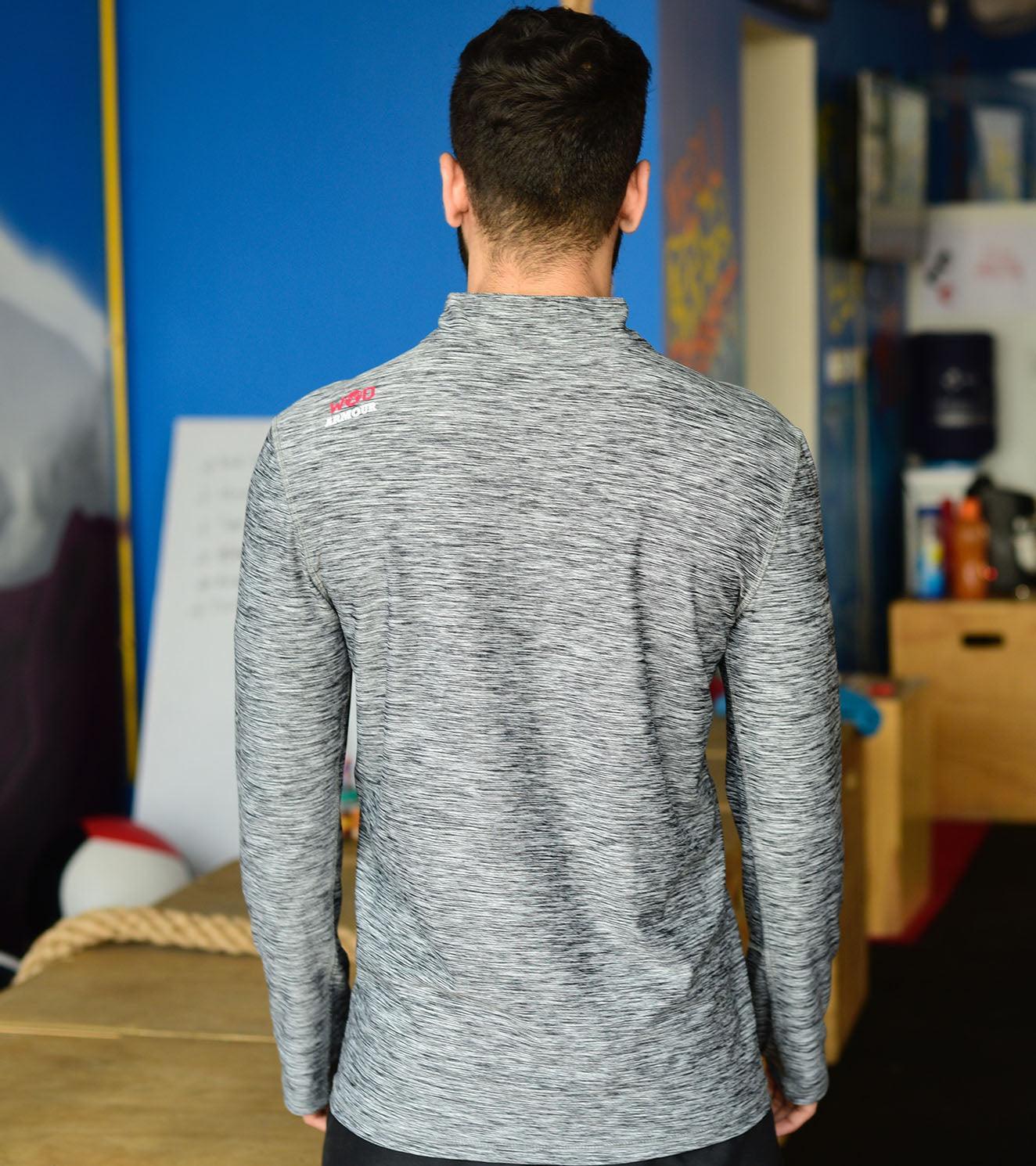 Men's Dry Fit Half Zip Long Sleeve Running T-Shirt - Image 5